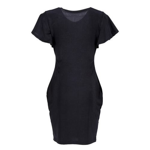 Elegant Lady Ruffles Sleeve Slim Bodycon Cocktail Party Dress LY3 J4U66