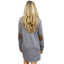 Elegant Long Sleeve Dresses Long Tops Jumper Pullover Sweatshirt Mini Dress J4U66