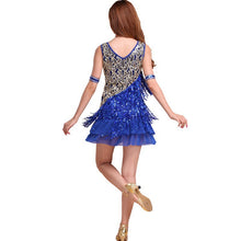 Elegant Women Night Club Party Latin Dance Dress Ballroom Salsa Sequins Fringe Skirts6 J4U66