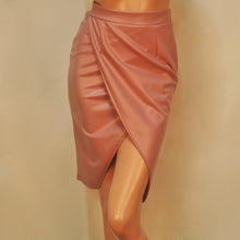 Elegant Women's PU Leather High Waist Party Pencil Skirt Bodycon Split S/M/L  J4U66