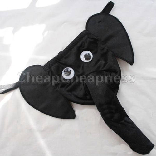 Elephant Thong Men G-String Thong Novelty Sexy Leopard/Black/Red Penis Pouch Underwear J4U66