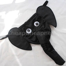 Elephant Thong Men G-String Thong Novelty Sexy Leopard/Black/Red Penis Pouch Underwear J4U66