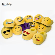 Emoji Slippers Cartoon Sweet Warm Plush Slipper Expression Men Women Slippers //House Shoes 15 Styles  J4U66