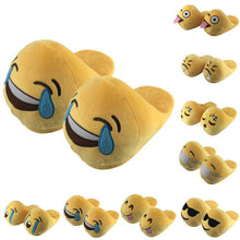 Emoji Slippers Cartoon Sweet Warm Plush Slipper Expression Women Men Slippers //House Shoes 10 Styles  J4U66