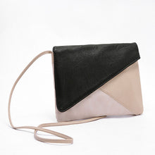 European and American Women Handbag Fashion Patchwork Lady Clutches Panelled PU Leather Solid Shoulder Bags Envelope J4U66