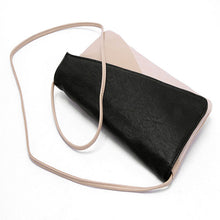 European and American Women Handbag Fashion Patchwork Lady Clutches Panelled PU Leather Solid Shoulder Bags Envelope J4U66