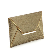 Charming Women Evening Party Bags Gold Sequins Bag Purse Clutch Handbags Envelope Pattern Shiny Purse Bolsas J4U66