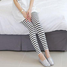 Elegant Fashion Ladies High Waist Pants Printed Stretch nine Points Leggings Women Trousers Top J4U66