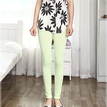 Elegant Fashion Ladies High Waist Pants Printed Stretch nine Points Leggings Women Trousers Top J4U66