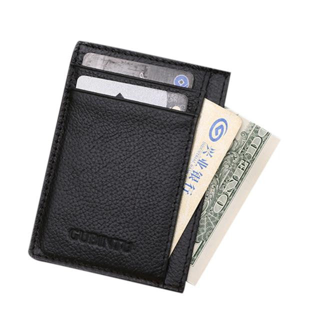 Slim Credit Card Mini Wallet Mens Leather ID Case Purse Bag Pouch Money Clip For Gift  J4U66