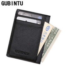 Slim Credit Card Mini Wallet Mens Leather ID Case Purse Bag Pouch Money Clip For Gift  J4U66