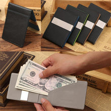Brand Fashion Mens Leather Magic Credit Card ID Holder Money Clip Wallet Wallet Purses Pockets J4U66