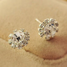 Spherical Crystal Flower Stud Earrings for Women Stud Earrings J4U66