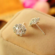 Spherical Crystal Flower Stud Earrings for Women Stud Earrings J4U66