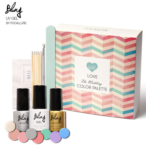 Bling Nail Polish Set Soak-Off Long Lasting Nail Gel Color Palette For Girls Candy Color Nail Beauty Art Polish Kit J4U66