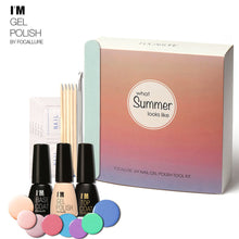 I'M Nail Polish Set Soak-Off Long Lasting Nail Gel Kit For Girls Candy Color Nail Beauty Art Polish Kit J4U66