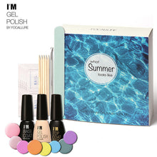 I'M Nail Polish Set Soak-Off Long Lasting Nail Gel Kit For Girls Candy Color Nail Beauty Art Polish Kit J4U66