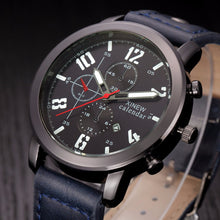 Fabulous XIMen's Leather Stainless Steel Sport Analog Quartz Date Wrist Watch Waterproof Watches Relogio Masculino J4U66