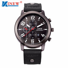 Fabulous XIMen's Leather Stainless Steel Sport Analog Quartz Date Wrist Watch Waterproof Watches Relogio Masculino J4U66
