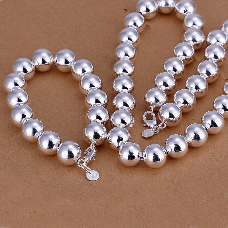 silver plated jewelry sets silver plated necklace bracelet smts02 J4U66