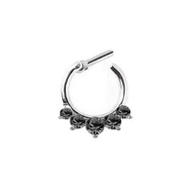 Fake Septum Clicker Hanger Clip On Jewelry Rhinestone Petal Nose Hoop Nose Rings s Body Piercing Jewelry J4U66