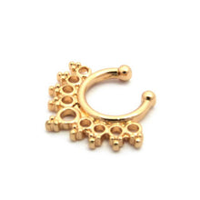 Fake Septum Clicker Non Piercing Hanger Clip On Jewelry Piercing Jewelry s Pierced Round Nose Hoop Nose Rings J4U66