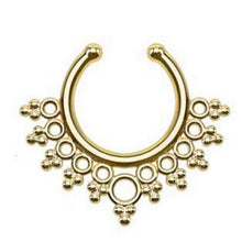 Fake Septum Clicker Non Piercing Hanger Clip On Jewelry Piercing Jewelry s Pierced Round Nose Hoop Nose Rings J4U66