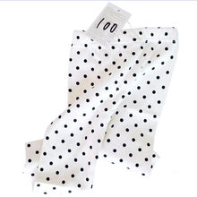 Fall 2-8Y Girls Baby Toddlers Lovely Polka Dot Leggings Kids Cotton Pants Trousers Freshipping J4U66