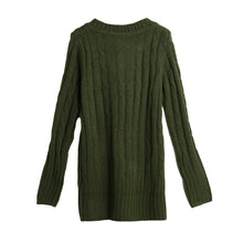 fall women sweaters and pullovers ol knitted sweater solid ribbed v neck long sleeve casual longline jumper sweater mujer J4U66