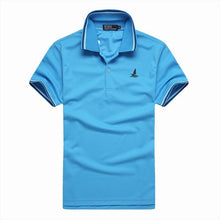 Famouse Brand Four Colors Men turn down Collar Short Sleeves Solid Pattern Casual T-Shirt  J4U66