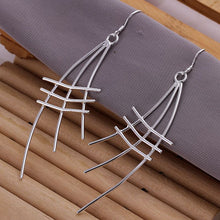 fan shaped earings silver plated jewelry earrings for women silver plated earrings smte177 J4U66