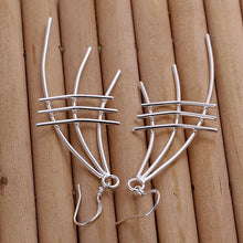 fan shaped earings silver plated jewelry earrings for women silver plated earrings smte177 J4U66