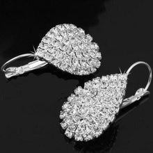 Ear Hook Crystal White Tears Rhinestone Earring Jewelry Gifts For Women  J4U66