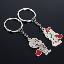 of Keyrings Couple Lover Key Rings Chains Fob Metal Bride Groom Heart Love Keychains Gifts  J4U66