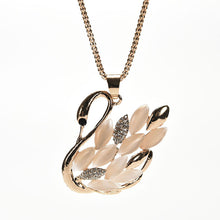 Min. order $10 Opal cat crystal rhinestone elegant Swan Necklace for women collar. Nice gift for girls J4U66