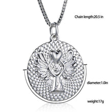 s GUARDIAN ANGEL PROTECT ME Double-faced Guardian Angel Pendant Necklace collar chain Gold Silver Colors J4U66