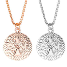 s GUARDIAN ANGEL PROTECT ME Double-faced Guardian Angel Pendant Necklace collar chain Gold Silver Colors J4U66
