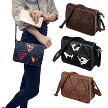 women messenger bags shoulder bags crossbody bags pu geometric flap plaid small women leather handbags clutch J4U66