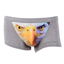 3d wolf eagle underwear men cotton boxercartoon panties ucrotch animal print shorts calzoncillos homme J4U66