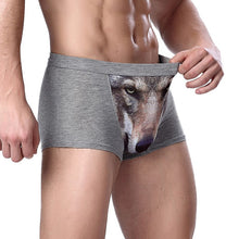 3d wolf eagle underwear men cotton boxercartoon panties ucrotch animal print shorts calzoncillos homme J4U66
