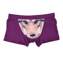 3d wolf eagle underwear men cotton boxercartoon panties ucrotch animal print shorts calzoncillos homme J4U66