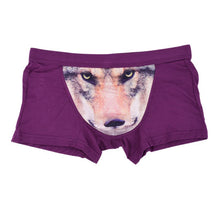 3D Wolf Eagle Underwear Men Cotton Boxer Cartoon Panties Ucrotch Animal Print Shorts Calzoncillos Homme J4U66