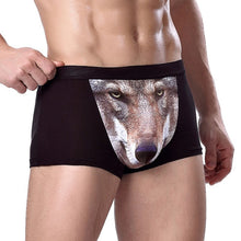 3D Wolf Eagle Underwear Men Cotton Boxer Cartoon Panties Ucrotch Animal Print Shorts Calzoncillos Homme J4U66
