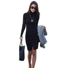 fall womens cotton casual bodycon evening party mini dress J4U66