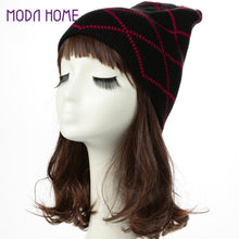 unisex knitted hats caps warm skullies beanies solid hip hop snap slouch bonnet gorro men women headwear J4U66