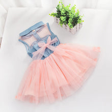 Fashion Baby Kids Girls Denim Dress Sleeveless Shirt Tulle Princess Tutu Dresses 0-4Y J4U66
