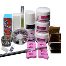 Fashion Basic DIY Set Acryic Powder Nail Art Decorations Kit Brush Cuticle Revitalizer Polish Nail Tools Nail Set  J4U66