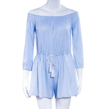 Fashion Blue Jumpsuit Women Short Tassel Combinaison Short Femme Jumpsuits Rompers Womens Jumpsuit J4U66