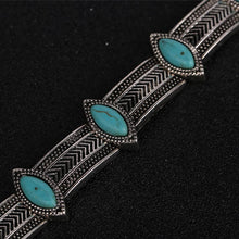 Boho Collar Choker Silver Necklace jewelry Necklace women Euro Vintage Necklace Bohemia Turquoise Beads J4U66