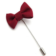 Bowknot Men's Brooches Fabric Bow Lapel Pin for Suits 6 Colors Mens Brooch Pin Jewelry J4U66